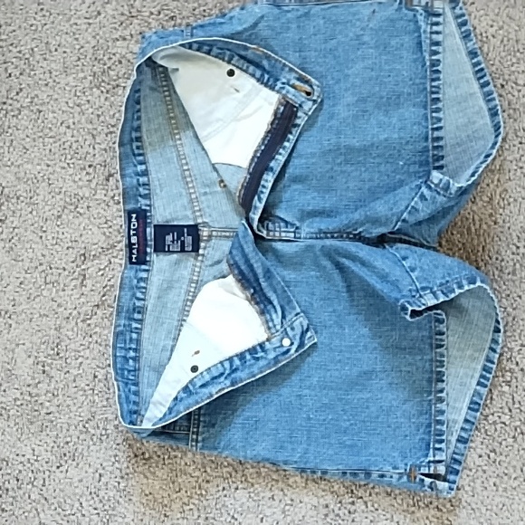 Vintage Halston jean shorts Misses Size 14 - Picture 10 of 11